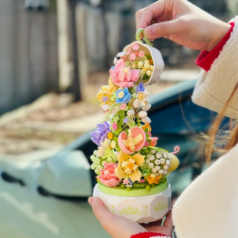 Teacup Cascade Building Block Set - alice in wodnerland, building blocks, lego, legos, tea party Kawaii Babe