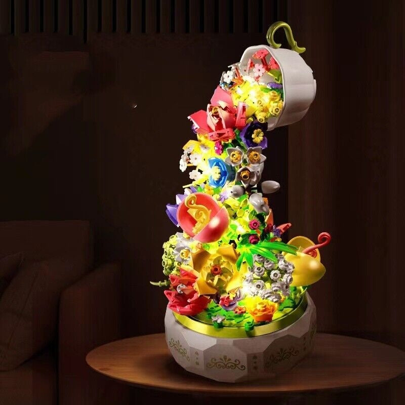 Teacup Cascade Building Block Set - alice in wodnerland, building blocks, lego, legos, tea party Kawaii Babe