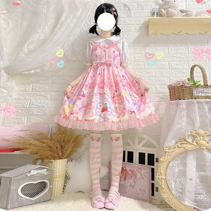 Teddy Bear Bakery Lolita Dress - baked, baked goods, bakery, cupcakes, dress