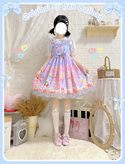 Teddy Bear Bakery Lolita Dress - baked, baked goods, bakery, cupcakes, dress