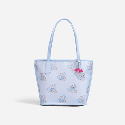 Sac en cuir avec ours kawaii