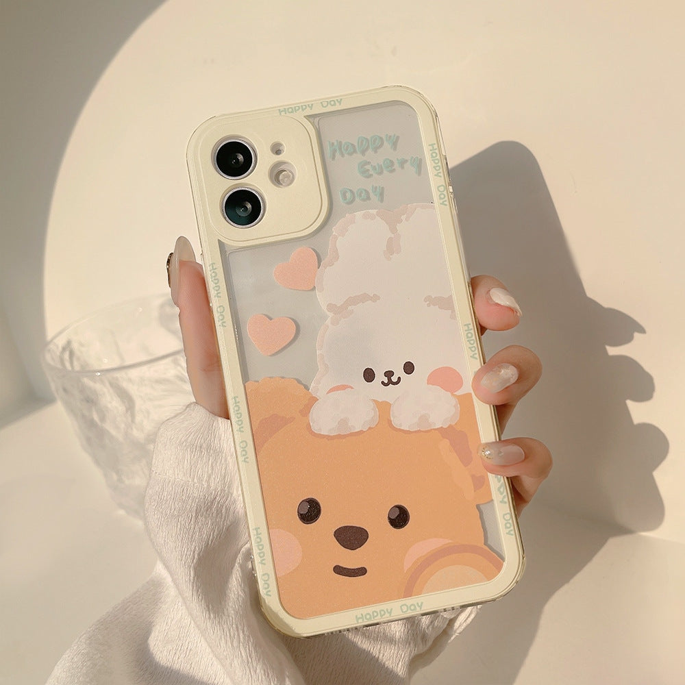 Teddy & Bunny Friends iPhone Case - apple iphone, apple iphones, gaming, iphone, iphone 13 Kawaii Babe