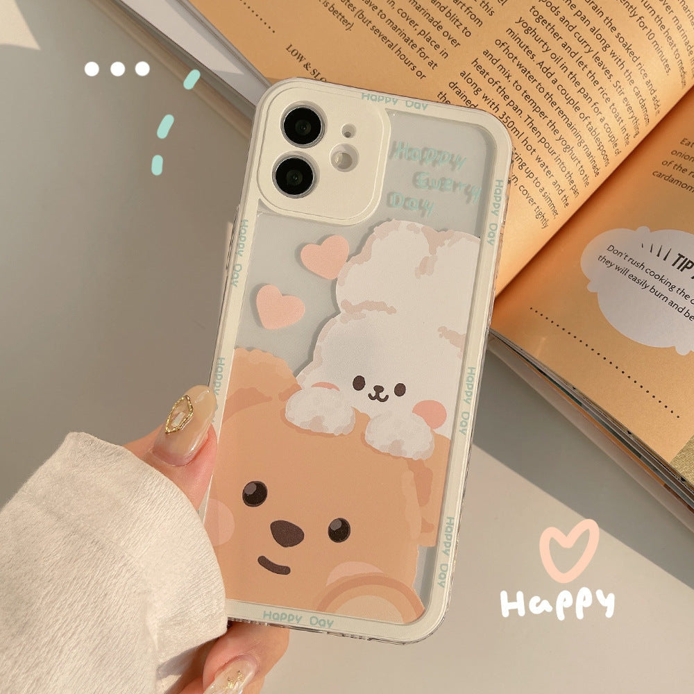 Teddy & Bunny Friends iPhone Case - apple iphone, apple iphones, gaming, iphone, iphone 13 Kawaii Babe