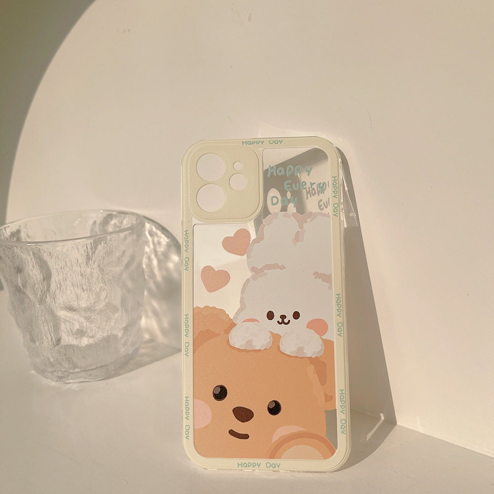 Teddy & Bunny Friends iPhone Case - apple iphone, apple iphones, gaming, iphone, iphone 13 Kawaii Babe