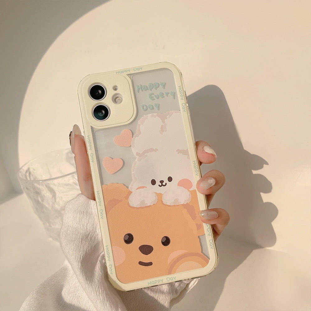 Teddy & Bunny Friends iPhone Case - apple iphone, apple iphones, gaming, iphone, iphone 13 Kawaii Babe