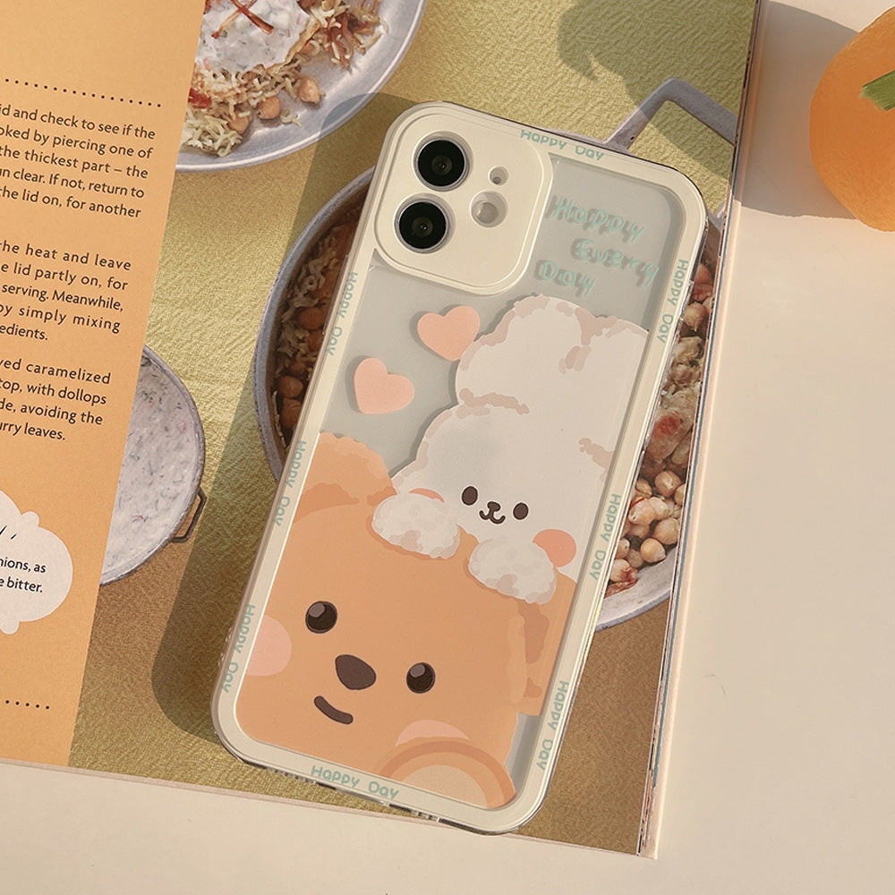Teddy & Bunny Friends iPhone Case - apple iphone, apple iphones, gaming, iphone, iphone 13 Kawaii Babe
