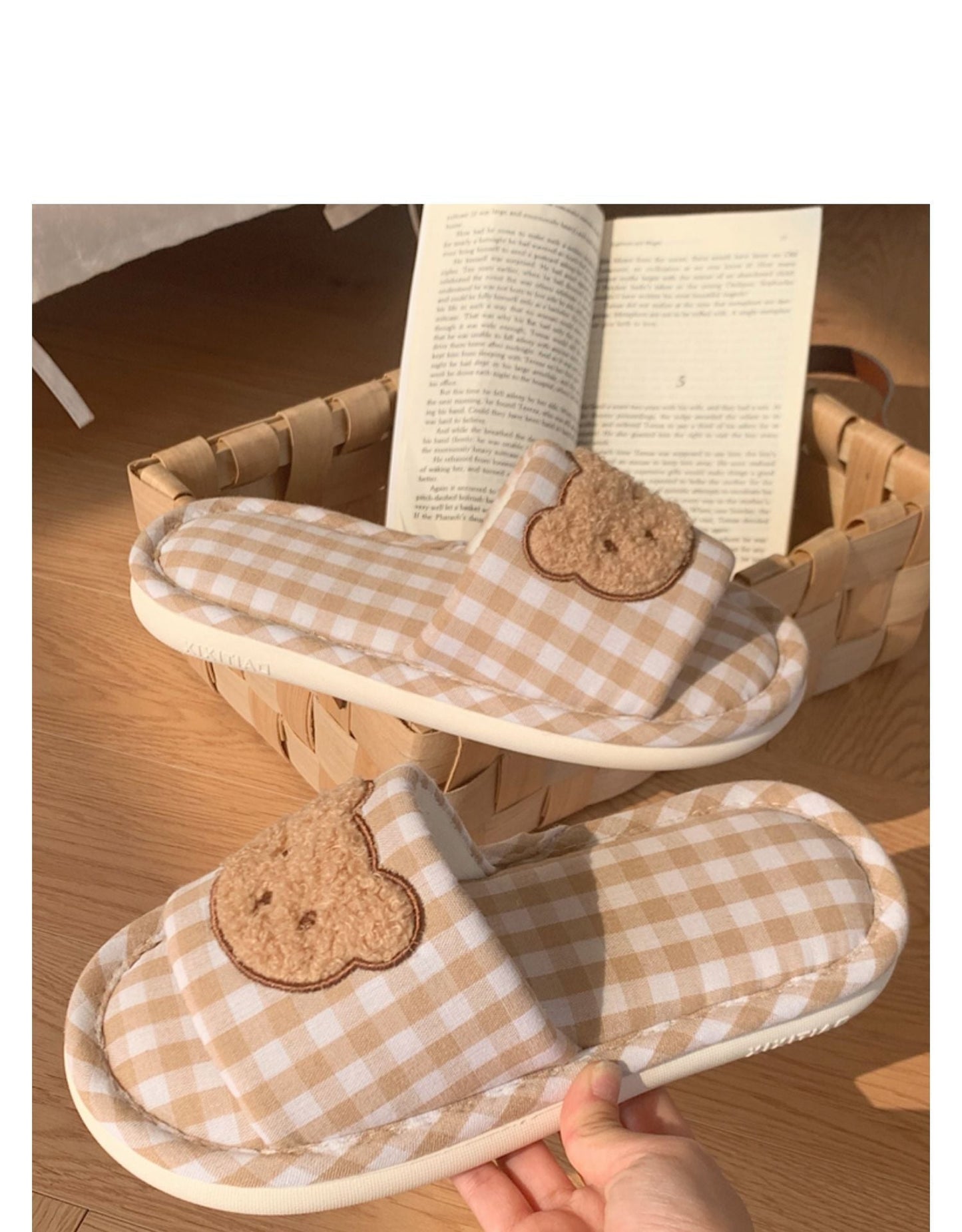 Teddy Indoor Slippers - bear, kawaii shoes, slipper, slippers, teddy Kawaii Babe