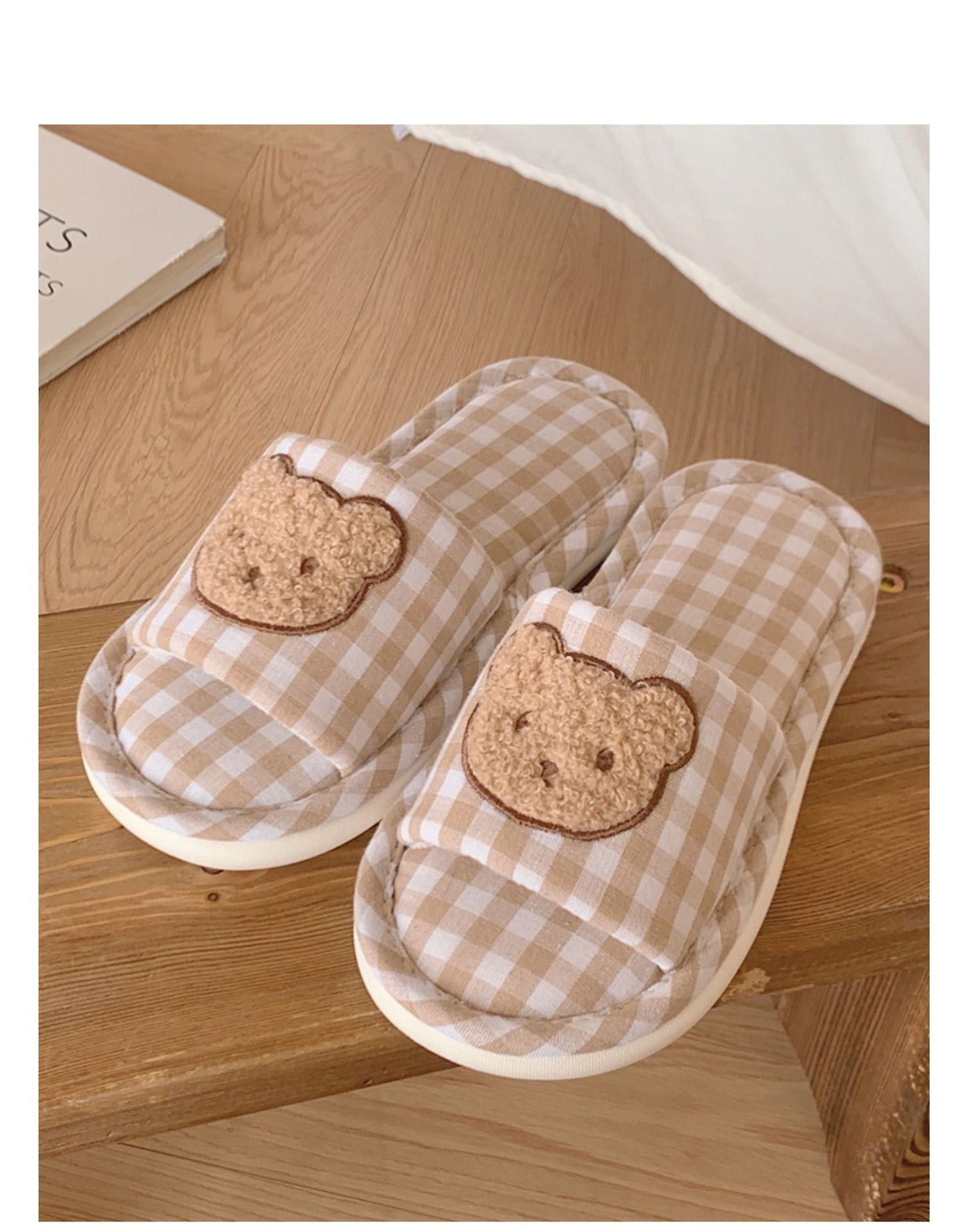Teddy Indoor Slippers - bear, kawaii shoes, slipper, slippers, teddy Kawaii Babe
