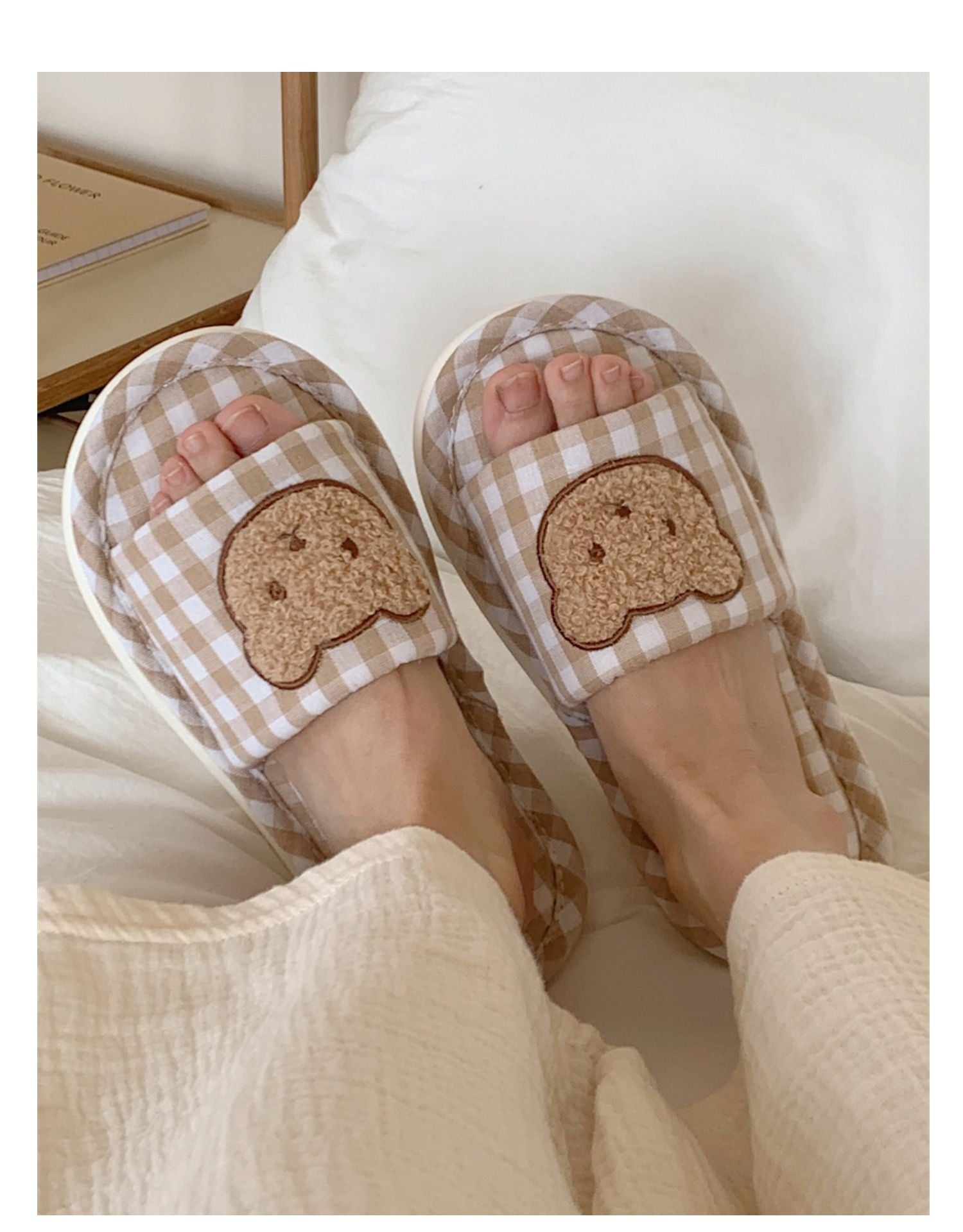 Teddy Indoor Slippers - bear, kawaii shoes, slipper, slippers, teddy Kawaii Babe