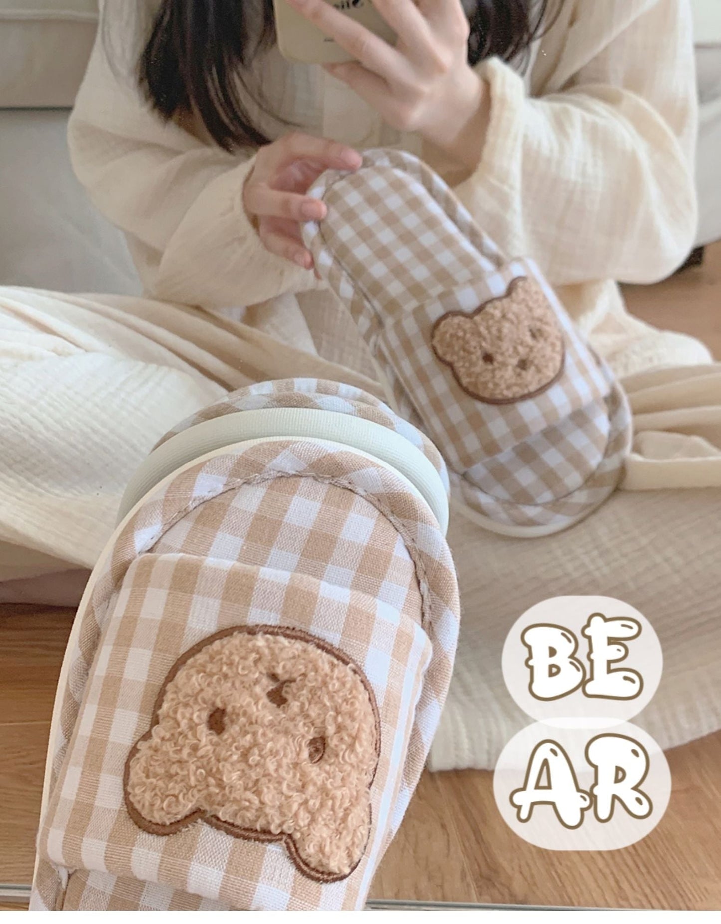 Teddy Indoor Slippers - bear, kawaii shoes, slipper, slippers, teddy Kawaii Babe