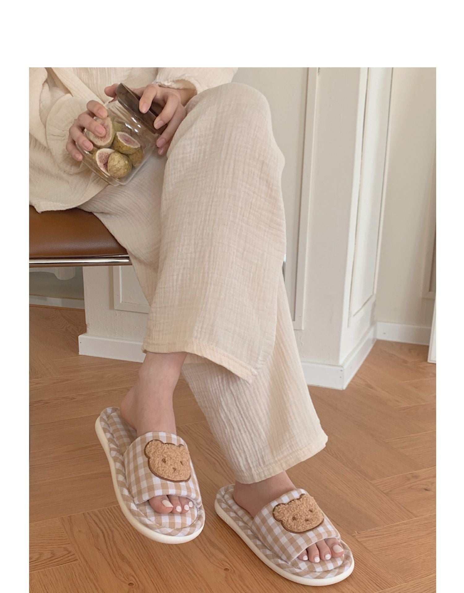 Teddy Indoor Slippers - bear, kawaii shoes, slipper, slippers, teddy Kawaii Babe