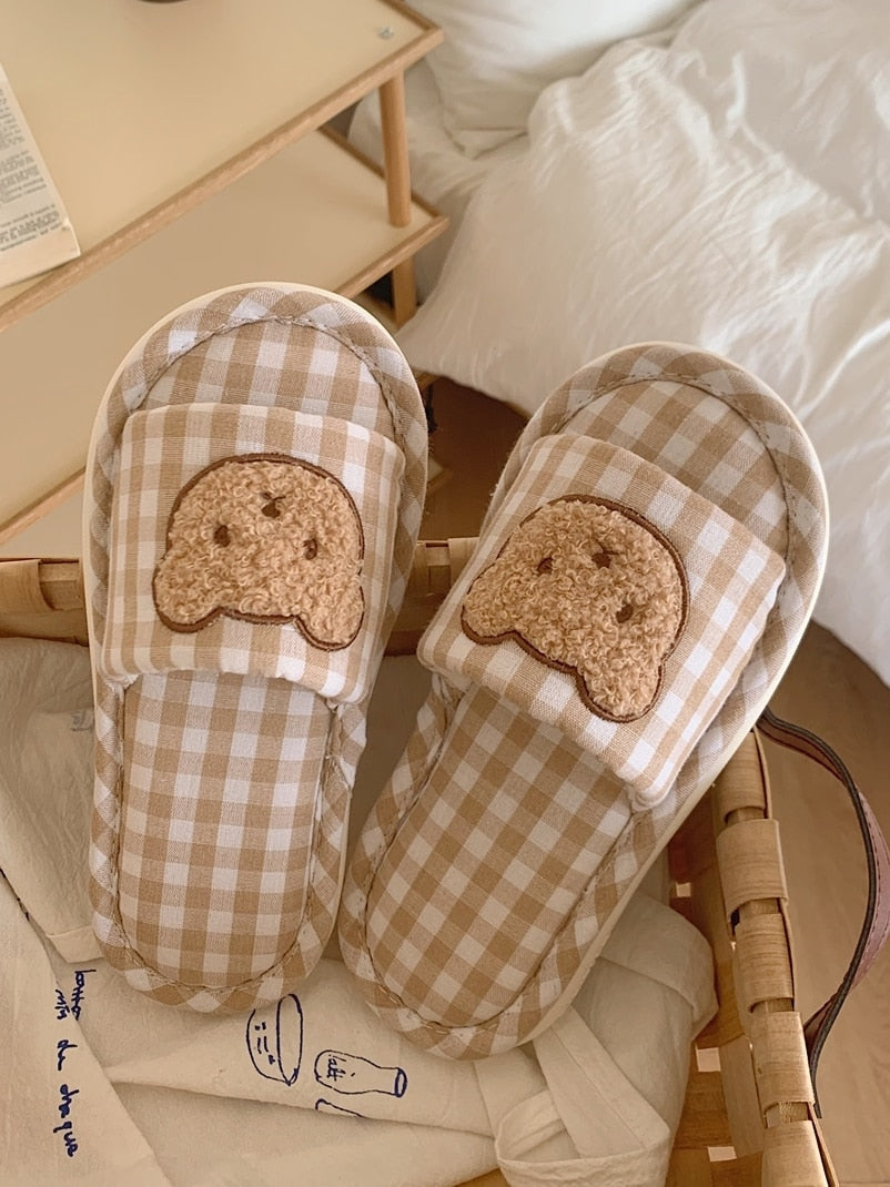 Teddy Indoor Slippers - bear, kawaii shoes, slipper, slippers, teddy Kawaii Babe