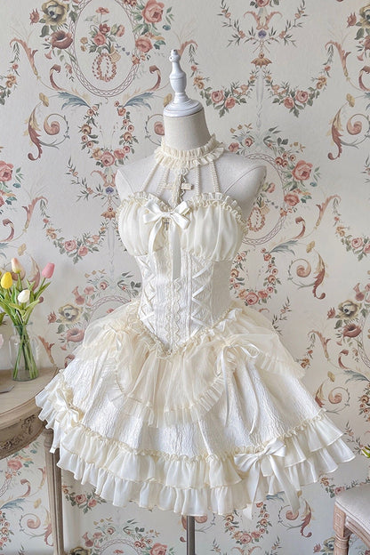 The Queen Of Lolitas Dress - Beige / XS - dress