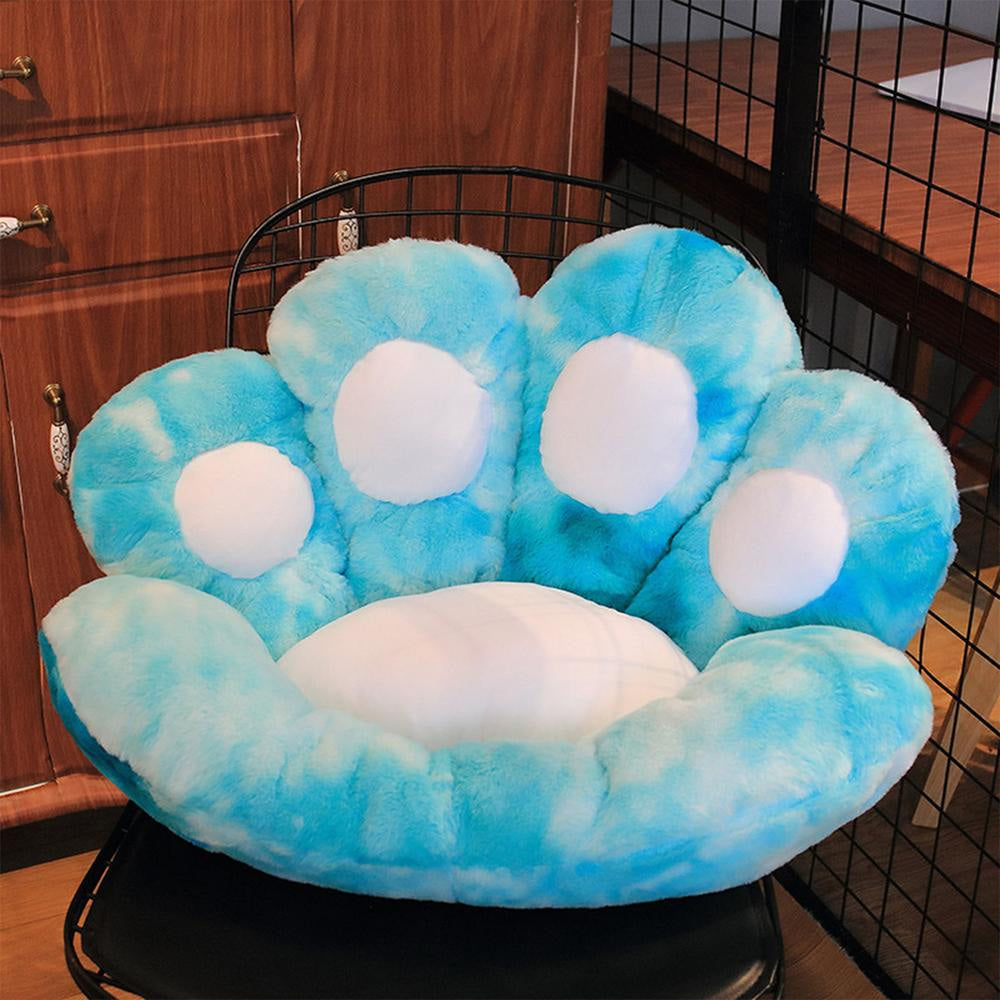 Tie-dye paw gamer chair cushion - cushions - gamer - gamers - pillow - pillows