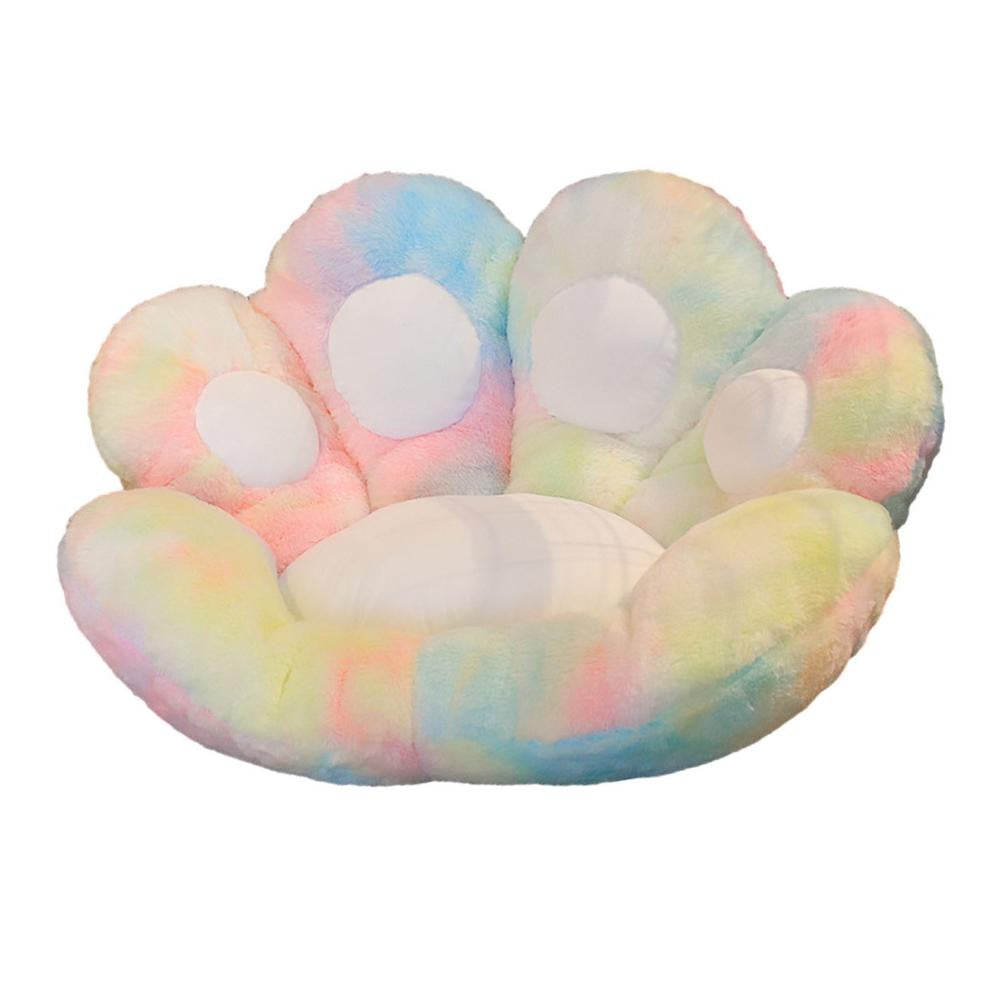 Tie-dye paw gamer chair cushion - cushions - gamer - gamers - pillow - pillows
