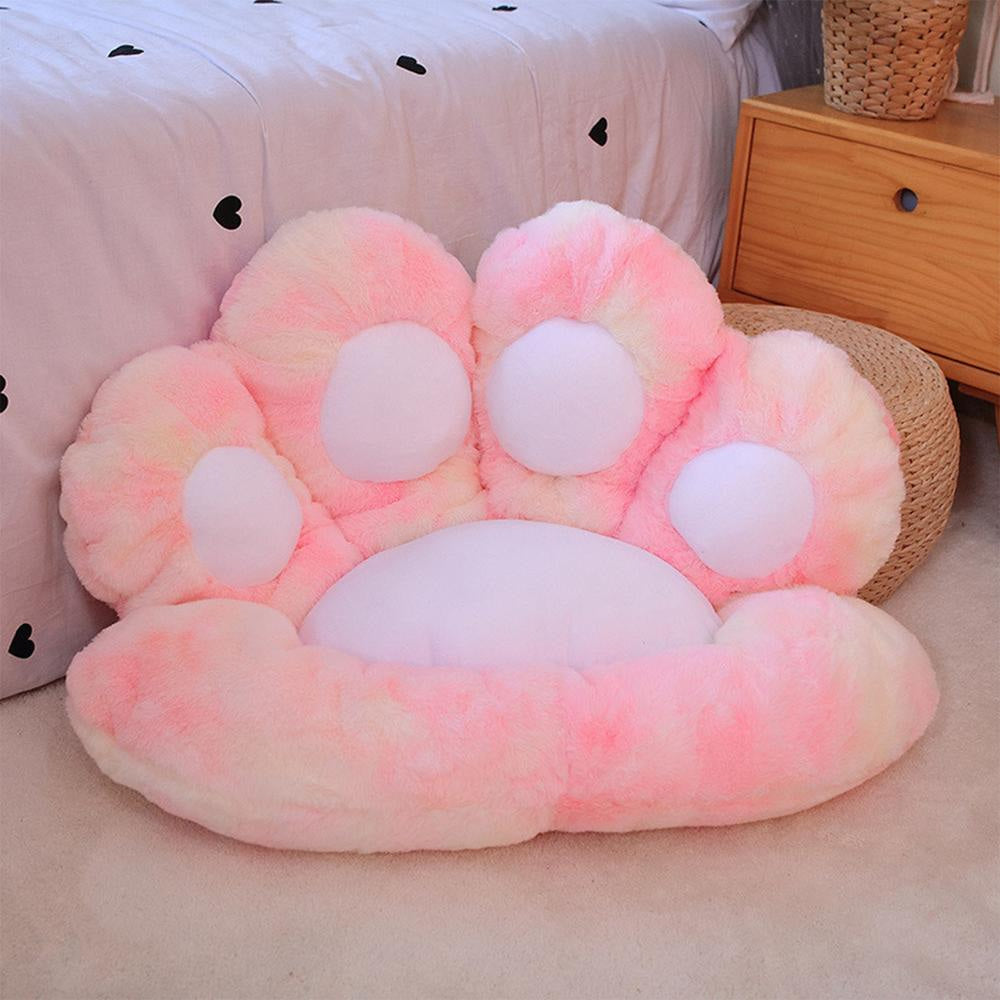 Tie-dye paw gamer chair cushion - cushions - gamer - gamers - pillow - pillows