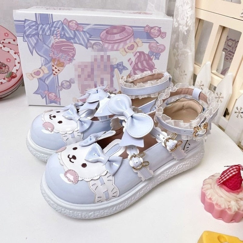 Tiny Bun Lolita Mary Janes - bunnies, bunny, bunny shoes, fairy kei, footwear Kawaii Babe
