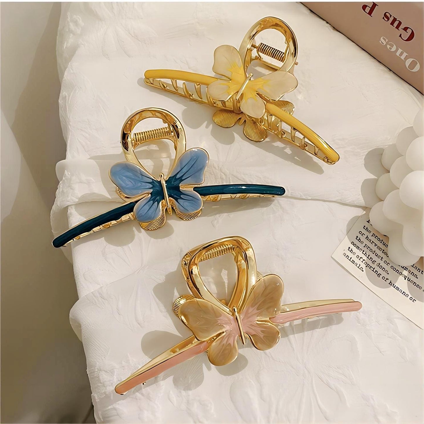 Trendy Colorful Butterfly Claw Clip Hair Clip