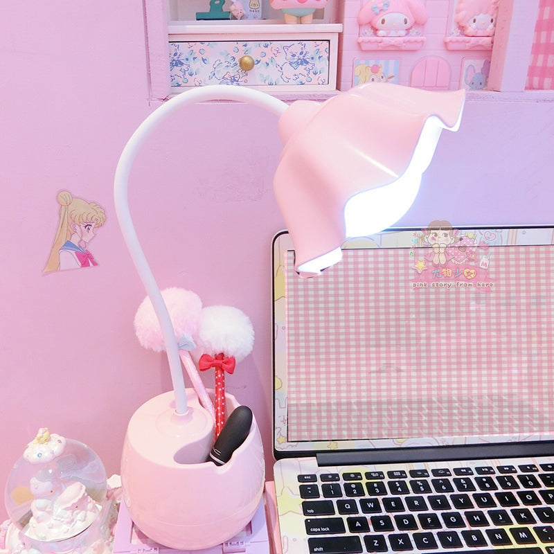 Tulip Desk Lamp - bedroom, bedroom decor, lamp, desk fairy kei