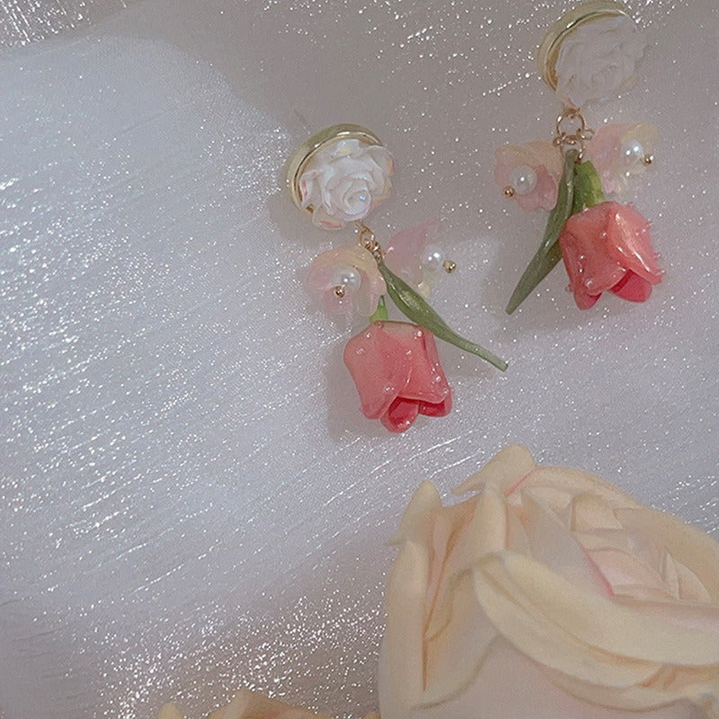 Tulip Drop Earrings - earrings