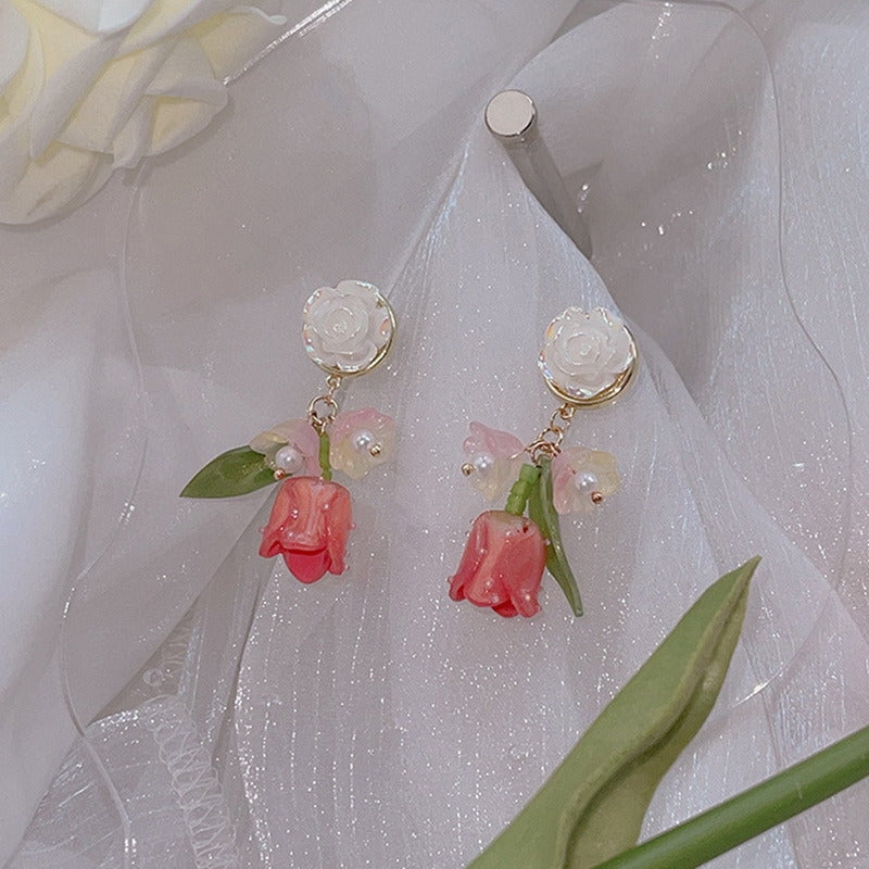 Tulip Drop Earrings - earrings