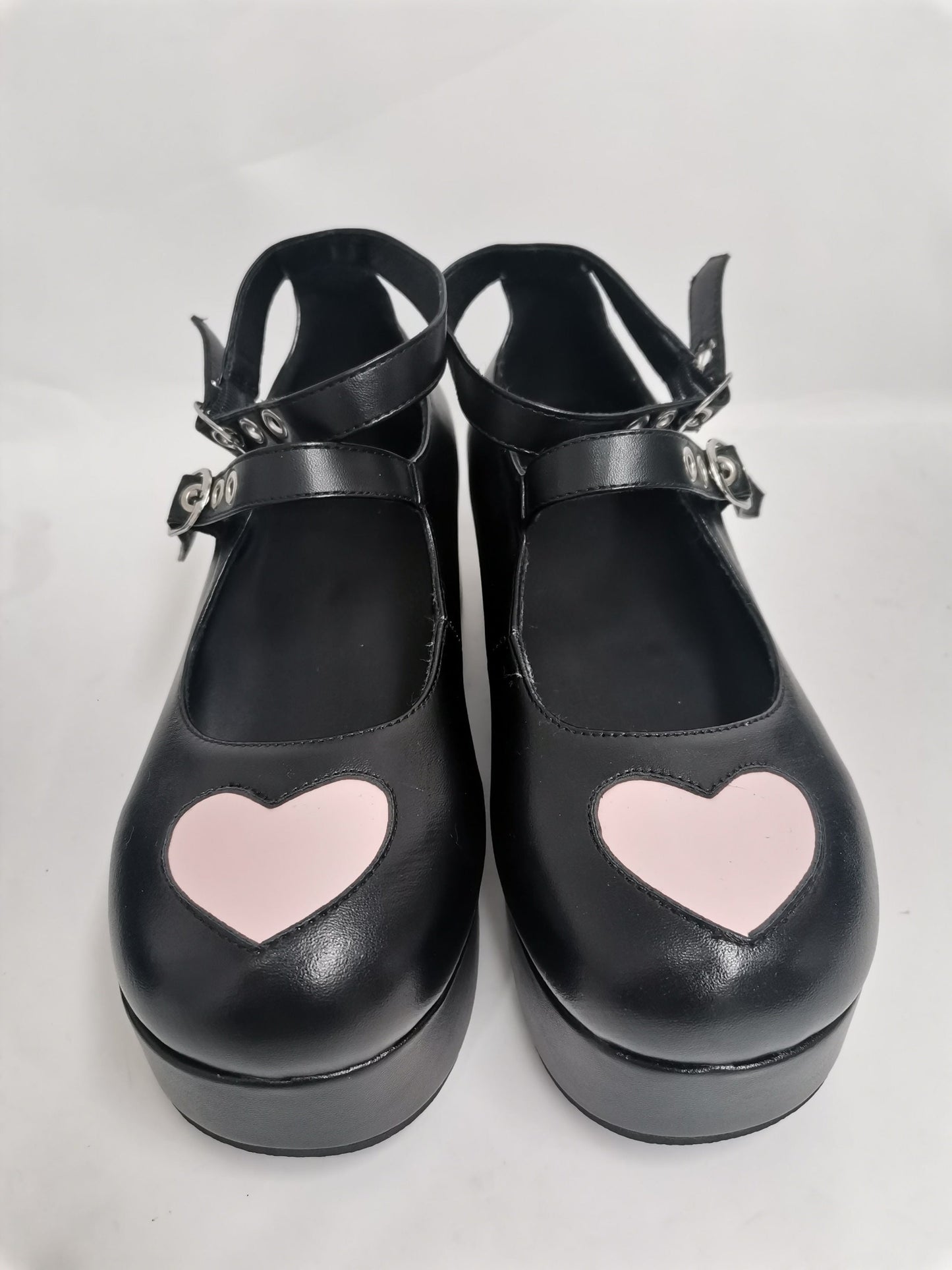 Valentine Mary Janes - buckle, footwear, heart, heart shoes, lolita