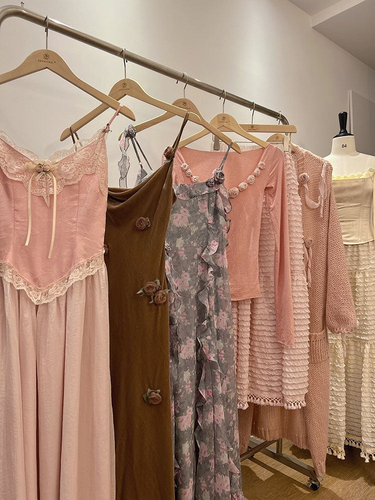 Velvet Fairycore Tank - coquette, cropped tank, dollette, fairycore, french nymphette