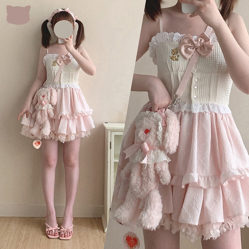 Vintage Kitten Plaid Cami - shirts Kawaii Babe