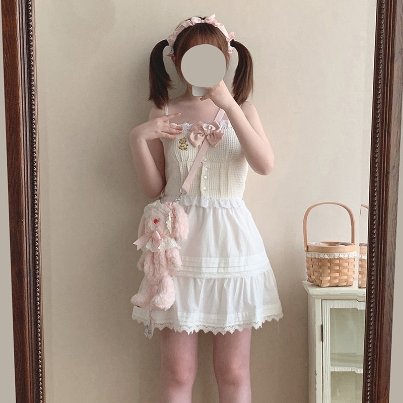 Vintage Kitten Plaid Cami - shirts Kawaii Babe