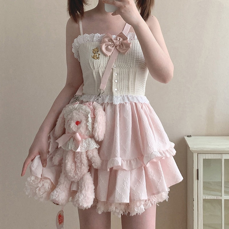 Vintage Kitten Plaid Cami - shirts Kawaii Babe