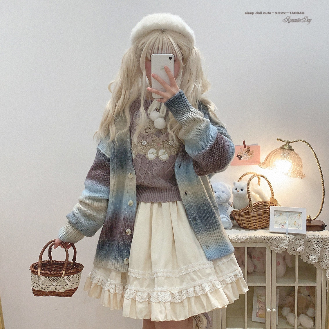 Vintage Teddy Knit Crewneck - bears, cardigan, knit, knitted, knitwear Kawaii Babe