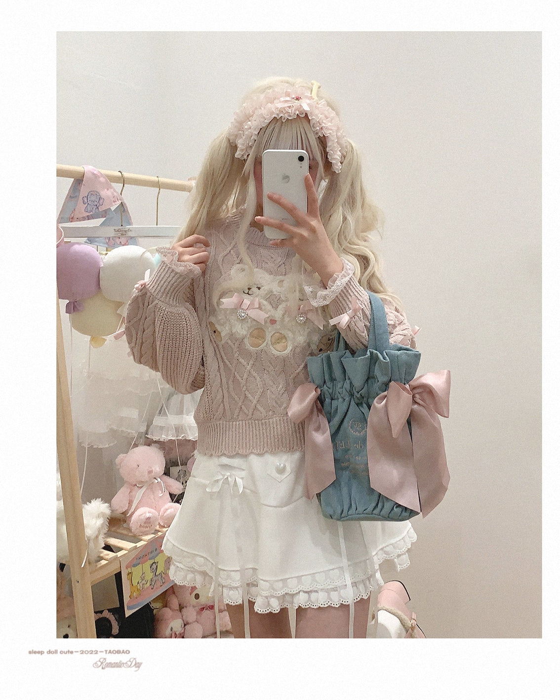 Vintage Teddy Knit Crewneck - bears, cardigan, knit, knitted, knitwear Kawaii Babe