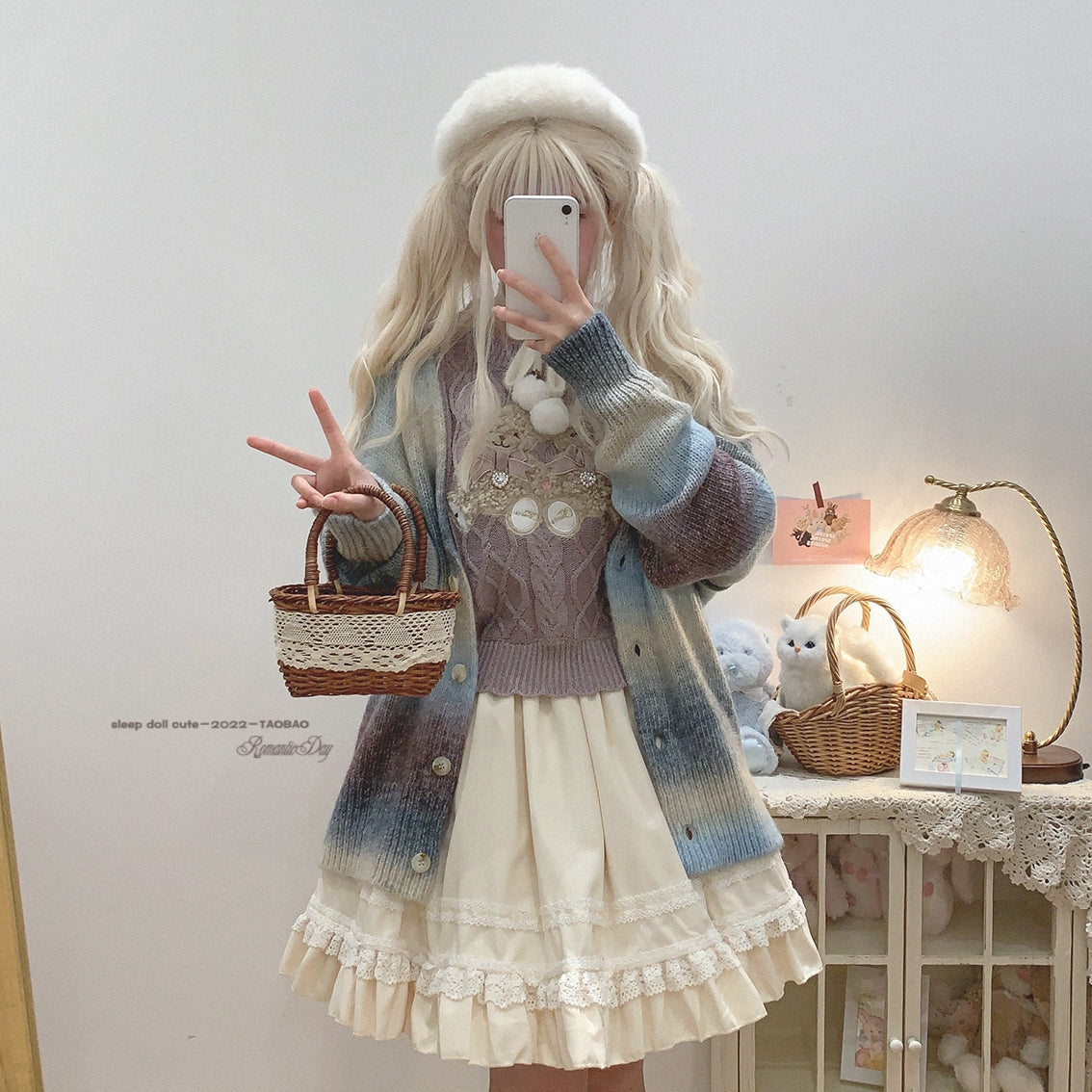 Vintage Teddy Knit Crewneck - bears, cardigan, knit, knitted, knitwear Kawaii Babe