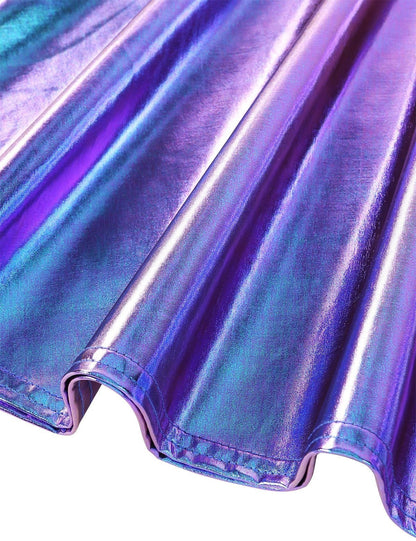 Vinyl princess jumpsuit - coveralls - dress - dresses - holographic - jumpers