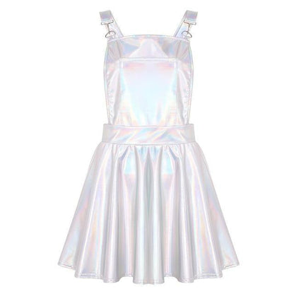 Vinyl princess jumpsuit - coveralls - dress - dresses - holographic - jumpers