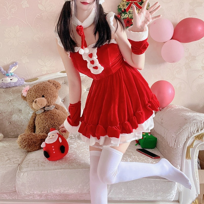 Winter Bunny Cosplay - bunny dress, dresses, girls, rabbit, rabbits