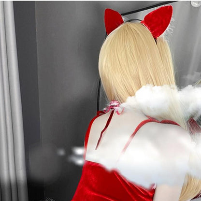 Winter Lolita Dress & Costume Set - christmas, christmas costume, cosplay, costumes, dresses