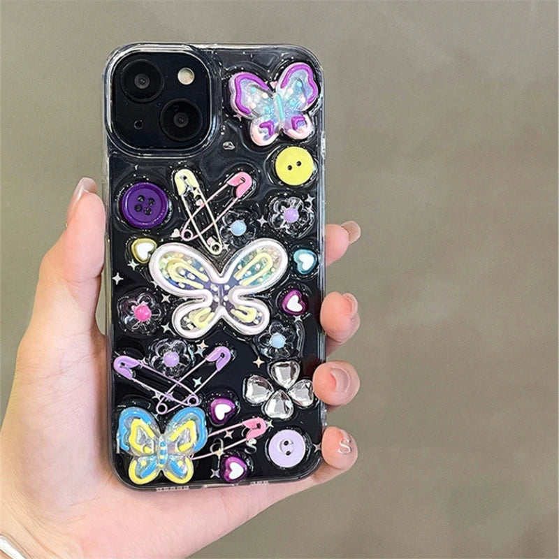 Y2k butterfly iphone case - butterfly - kawaii - phone case - cover - y2k