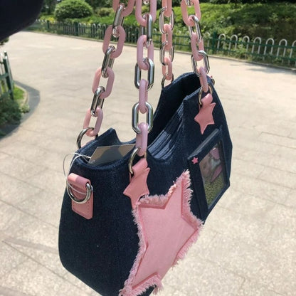 Y2K Denim Handbag - Lovesickdoe