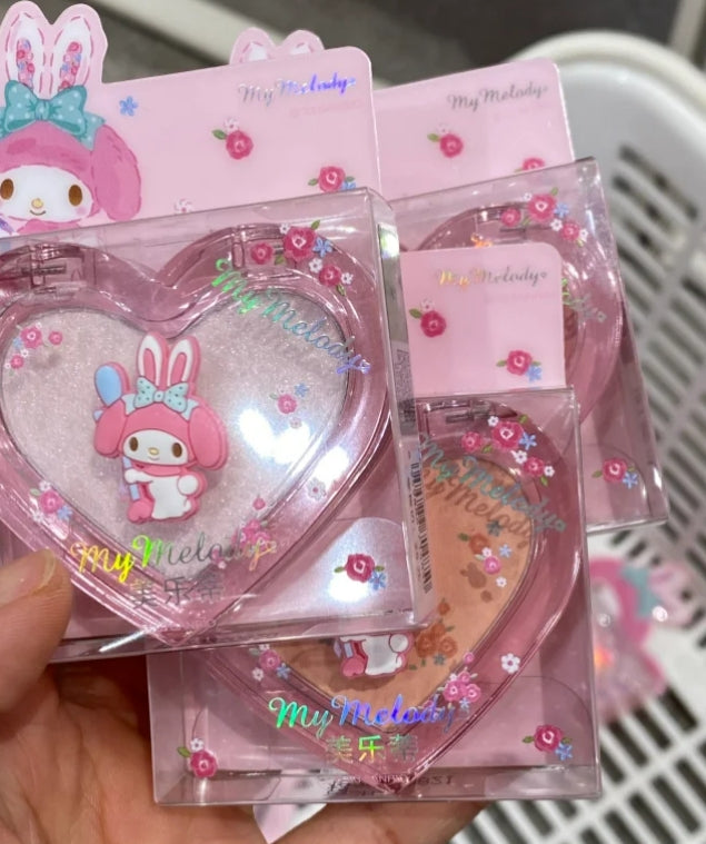 Fard à paupières Kawaii en forme de cœur rose KI238