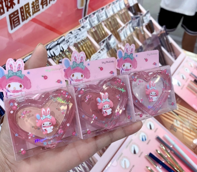 Fard à paupières Kawaii en forme de cœur rose KI238