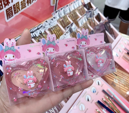 Fard à paupières Kawaii en forme de cœur rose KI238