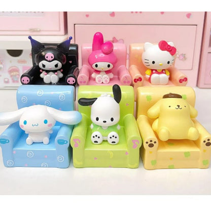 Boîte aveugle de poupées assises de personnages Kawaii SK344