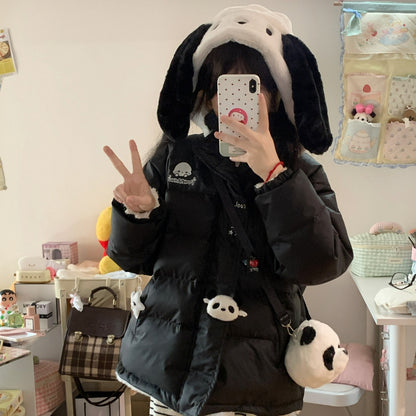 Two Sides Fluffy Pocha Puff Jacket KI360