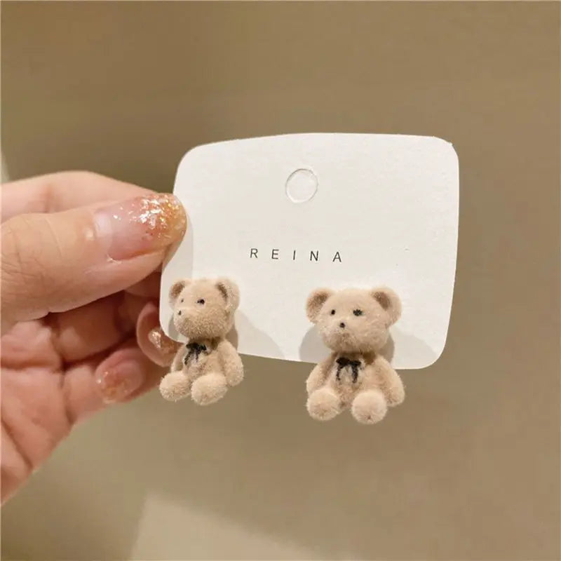 Kawaii Aesthetic Y2K Cute Fairy Bear and Rabbit Earrings MK Kawaii Store