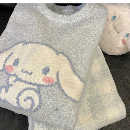 Pyjama pour chien bleu pastel Kawaii ON1093