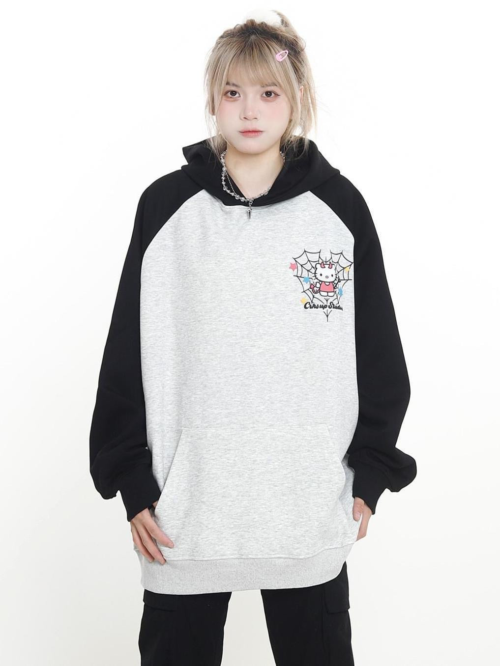 Sweat à capuche Kawaii Kitty KI237