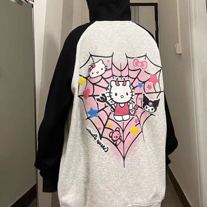 Sweat à capuche Kawaii Kitty KI237