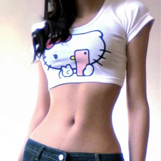 Y2K Short Kitty Top SK490